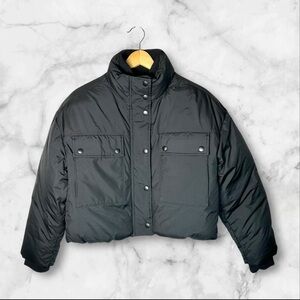 Crewcuts By J. Crew Girls’ Black Cropped Puffer Full Zip in XL (12/13). NWT